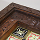 80x60 cm handgeschnitzt massivholz kolonialstil Wohnzimmertisch Tisch Couchtisch aus Afghanistan Nuristan Nr:23-3