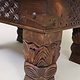 80x60 cm handgeschnitzt massivholz kolonialstil Wohnzimmertisch Tisch Couchtisch aus Afghanistan Nuristan Nr:23-2