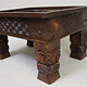 80x60 cm cm antique-look orient colonial solid wood hand-carved  table  Coffee Table   from Afghanistan nuristan 23-2