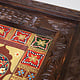 80x60 cm cm antique-look orient colonial solid wood hand-carved  table  Coffee Table   from Afghanistan nuristan 23-1