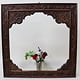 100x100 cm Hand Carved orient vintage wooden Frame picture frame mirror frame  from Afghanistan Nuristan No-23