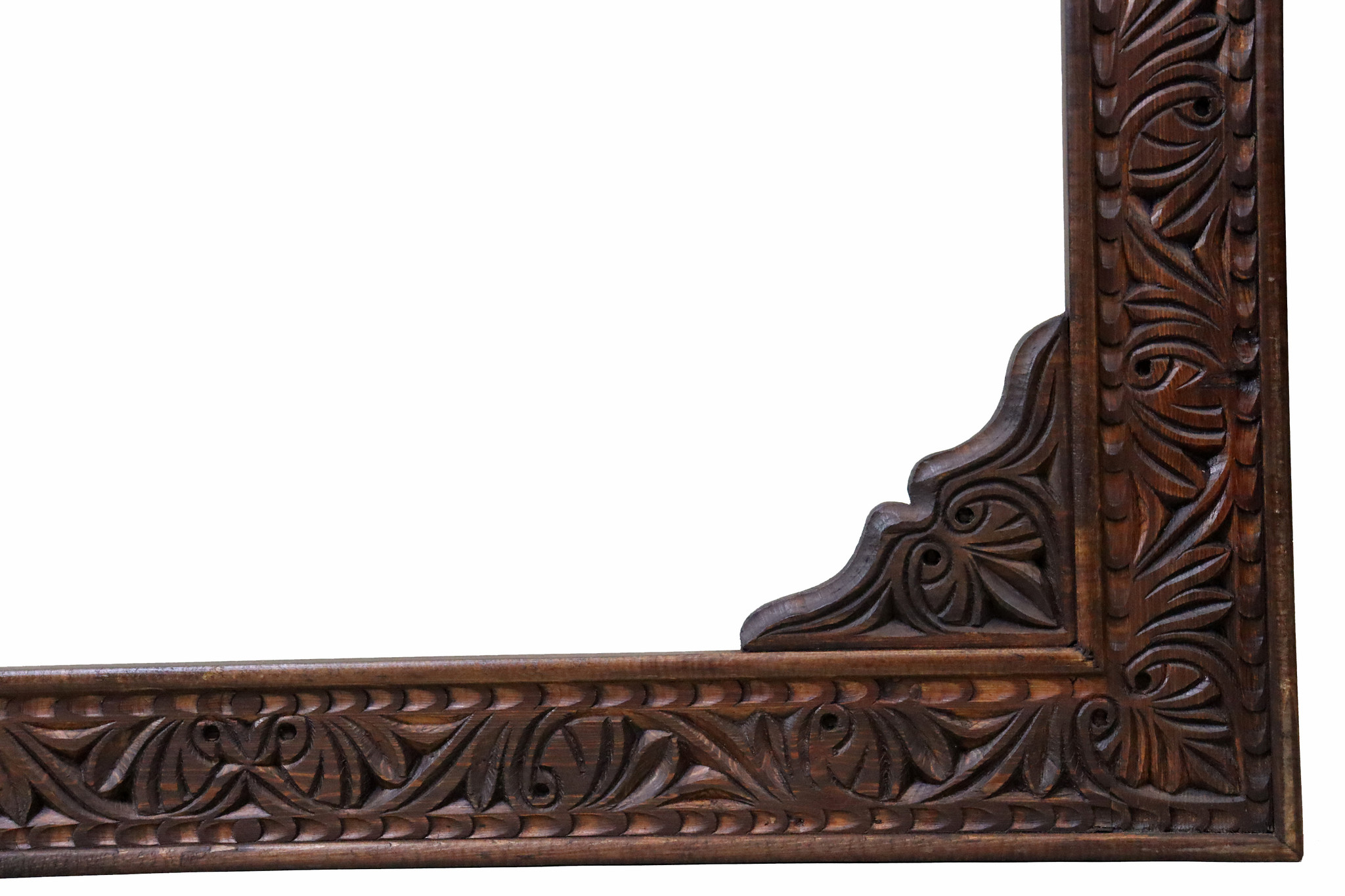 100x100 cm Hand Carved orient vintage wooden Frame picture frame mirror frame  from Afghanistan Nuristan No-23