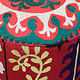 Vintage orientalische luxuriöse Suzani Hocker Stuhl Sitzhocker Sitzkissen cushion Stool Pouf mit antike Suzani Polsterung Afghanistan 23/B