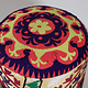 Vintage oriental luxurious Suzani stool chair stool seat cushion cushion stool pouf with antique Suzani upholstery Afghanistan 23/D