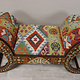 orientalische luxuriöse Sessel sofa Bank Stuhl Couch Chaiselongue settees Longue Sitzbank Polstersofa mit kelim Polsterung Afghanistan Nr:M