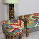 vintage  Bench and stool upholstered withe  Kilim  from Afghanistan No:B