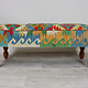 vintage  Bench and stool upholstered withe  Kilim  from Afghanistan No:B