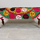 orientalische handbestickt Massivholz orient ottoman Polsterbank Sessel sofa Bank Stuhl Couch Hocker Sitzbank mit Suzani Polsterung R&W23A