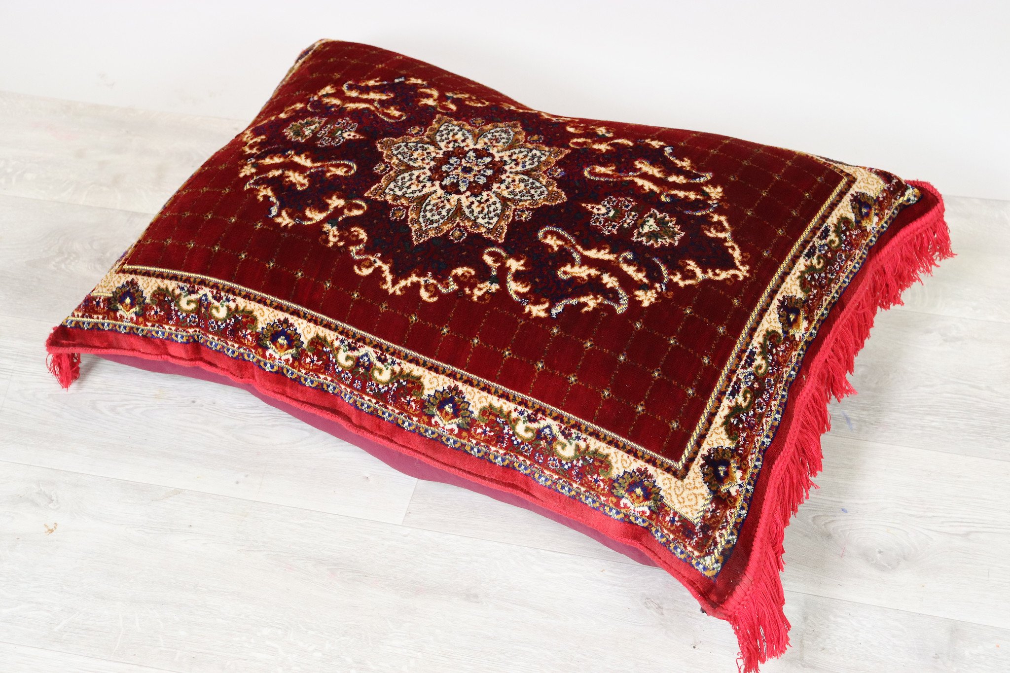 80x60 cm orient Afghan nomad rug seat cushions floor cushion pillow Red-23
