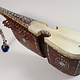 antique traditional folk musical instrument Afghanistan Rubab rabab rabab mother of pearl inlay 23A