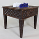 Unique Solid Wood Hand Carved Chess Table Chess Board & Chess Pieces Made From Lapis Lazuli Marble Handmade Chess Set from Afghanistan