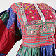 vintage hand embroidered nomadic Kuchi Ethnic wedding Cotton patchwork dress from Afghanistan No-MUST-B