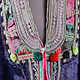 antique original Pakistan Afghanistan nuristan kohistan swat Woman embroidered Shawl headddress No:MUST