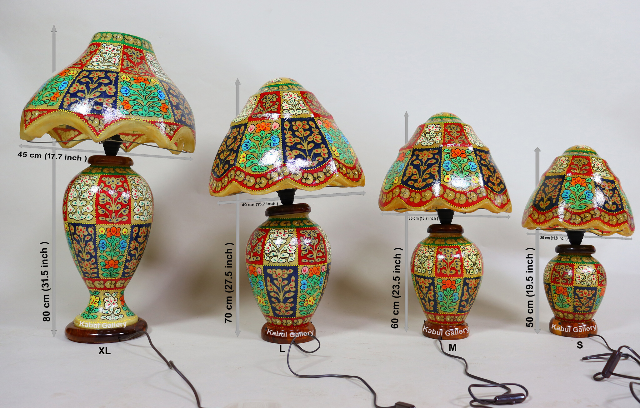 oriental hand made and  Hand Painted Camel Skin leather Lamp table lamp night lamp from Multan Pakistan 23/1