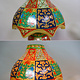 oriental hand made and  Hand Painted Camel Skin leather Lamp table lamp night lamp from Multan Pakistan 23/1