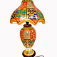 oriental hand made and  Hand Painted Camel Skin leather Lamp table lamp night lamp from Multan Pakistan 23/1