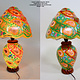 oriental hand made and  Hand Painted Camel Skin leather Lamp table lamp night lamp from Multan Pakistan 23/2