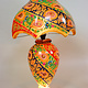 oriental hand made and  Hand Painted Camel Skin leather Lamp table lamp night lamp from Multan Pakistan 23/2