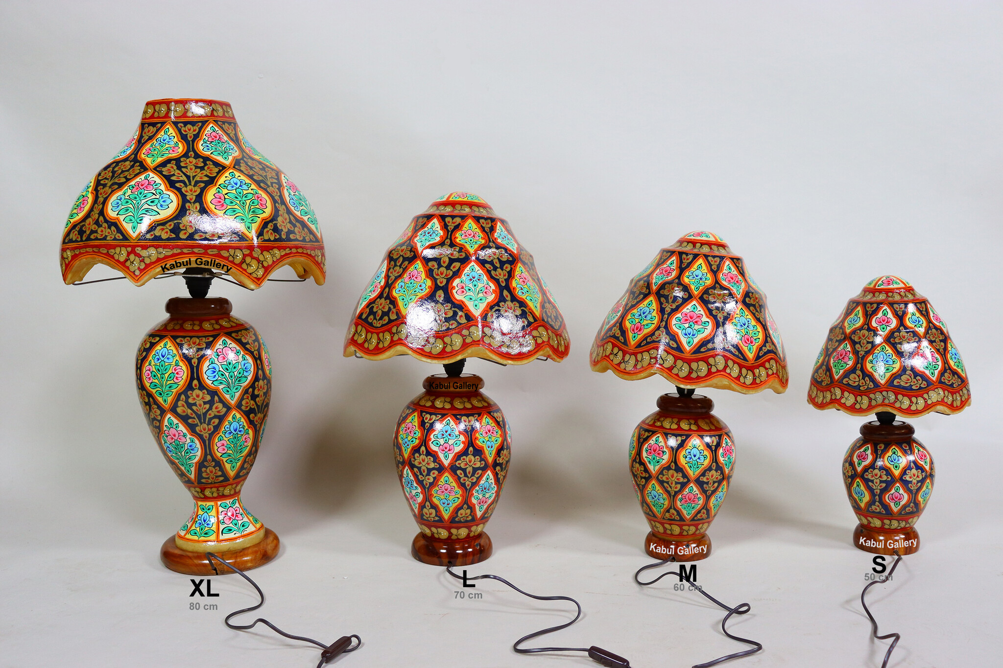 oriental hand made and  Hand Painted Camel Skin leather Lamp table lamp night lamp from Multan Pakistan 23/3