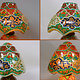orientalische handbemalte Lampe Kamelleder Tischlampe Nachttischlamp Tischleuchte Nachtlampe Stehleuchte Handarbeit aus Multan Pakistan 23/ 4