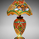 oriental hand made and  Hand Painted Camel Skin leather Lamp table lamp night lamp from Multan Pakistan 23/4
