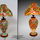 oriental hand made and  Hand Painted Camel Skin leather Lamp table lamp night lamp from Multan Pakistan 23/5