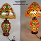 oriental hand made and  Hand Painted Camel Skin leather Lamp table lamp night lamp from Multan Pakistan 23/5