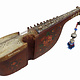 antique traditional folk musical instrument Afghanistan Rubab rabab rabab mother of pearl inlay 23EB