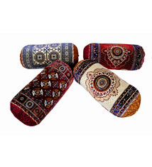 70x25 cm orientalische samtweiche Afghan Teppich nomaden Roll kissen Rollkissen Turkmen cushion 1001-nacht Nackenrolle BOLSTER (4 Motiven )