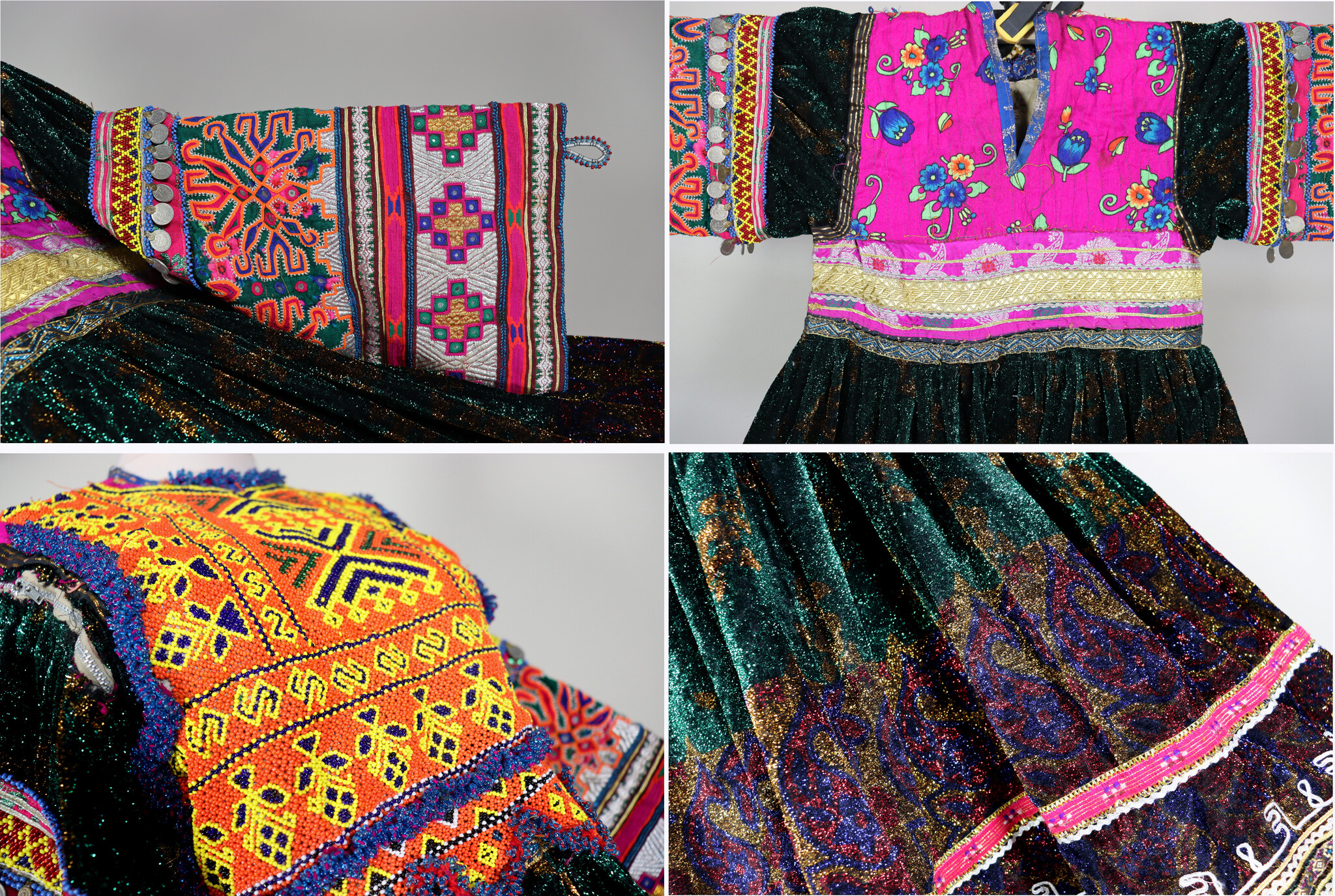 antik afghan  Nomaden kuchi frauen Tracht  kleid  Nr: 23WL/3