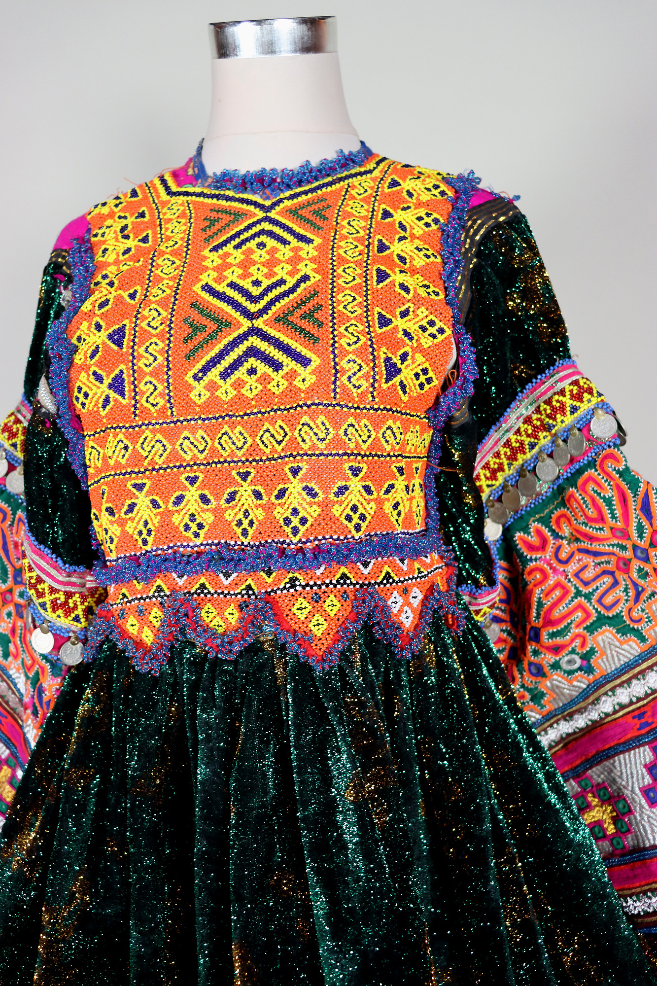 antik afghan  Nomaden kuchi frauen Tracht  kleid  Nr: 23WL/3