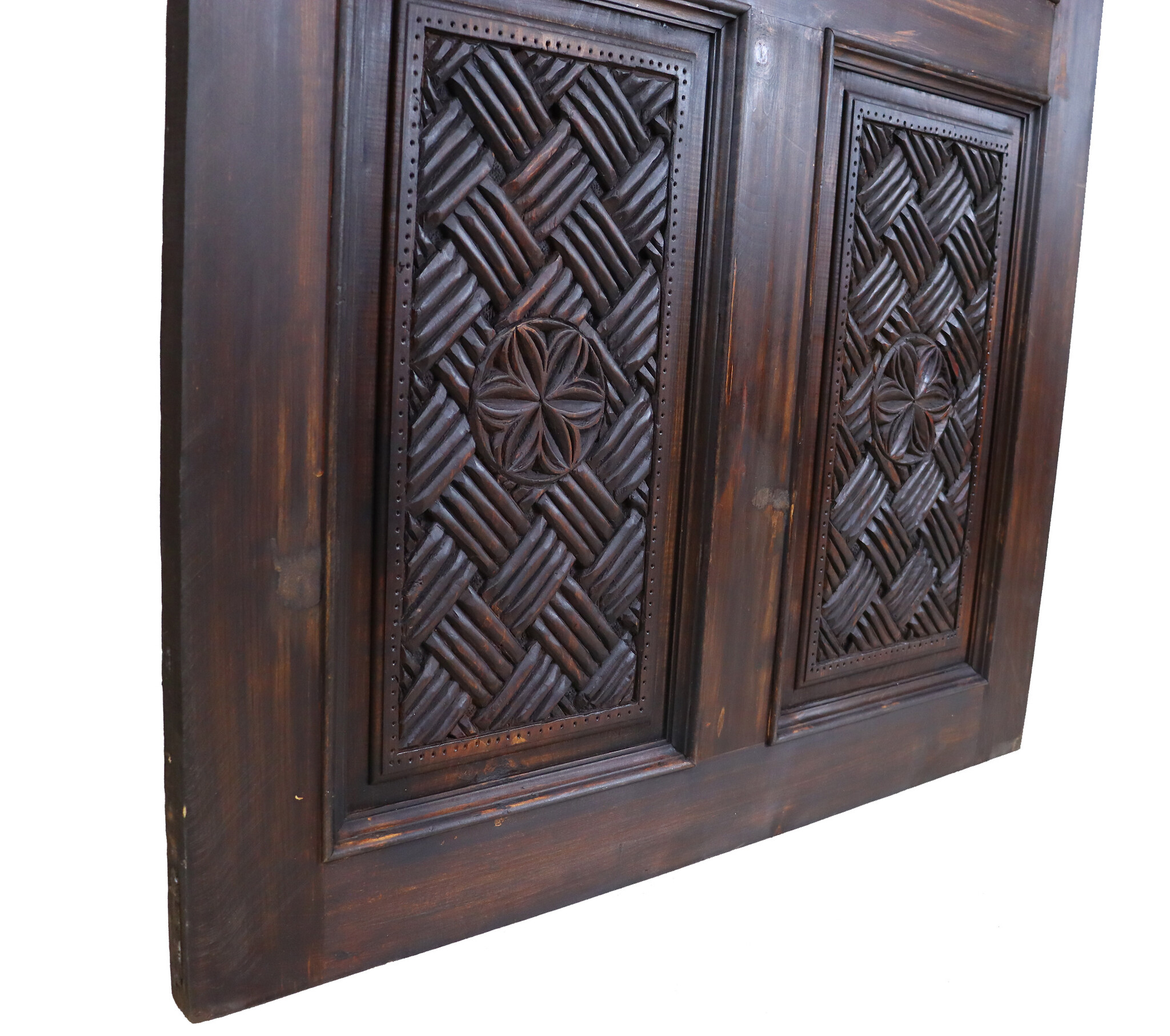 200x100 cm vintage orient solid wood handmade and hand carved  sliding door room door Barndoors door panel from Nuristan Afghanaistan  23/A