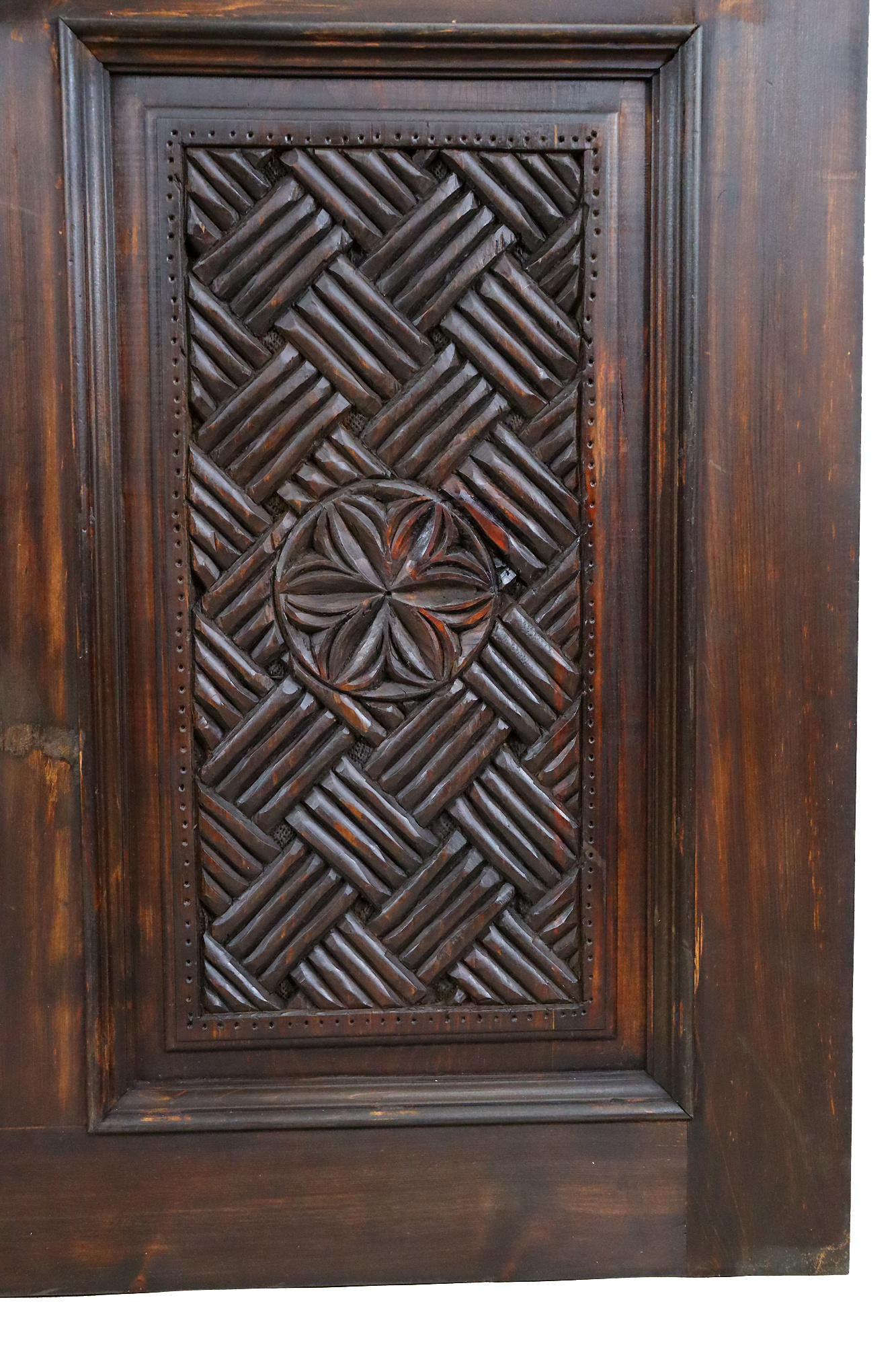 200x100 cm vintage orient solid wood handmade and hand carved  sliding door room door Barndoors door panel from Nuristan Afghanaistan  23/A