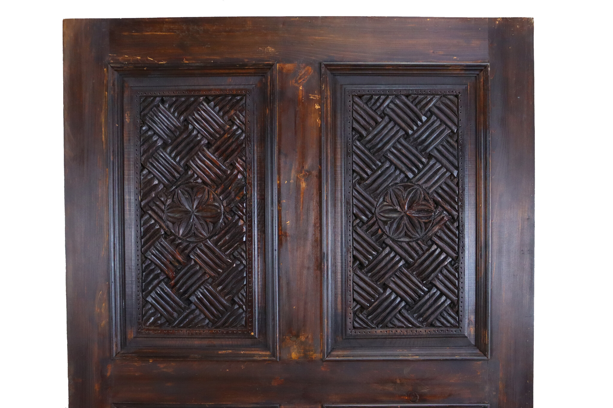200x100 cm vintage orient solid wood handmade and hand carved  sliding door room door Barndoors door panel from Nuristan Afghanaistan  23/A