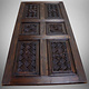 200x100 cm vintage orient solid wood handmade and hand carved  sliding door room door Barndoors door panel from Nuristan Afghanaistan  23/A
