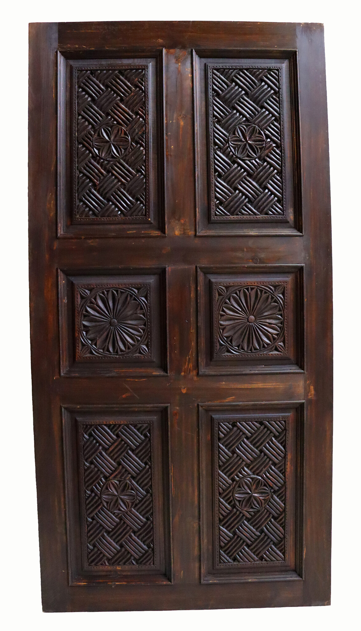 200x100 cm vintage orient solid wood handmade and hand carved  sliding door room door Barndoors door panel from Nuristan Afghanaistan  23/A