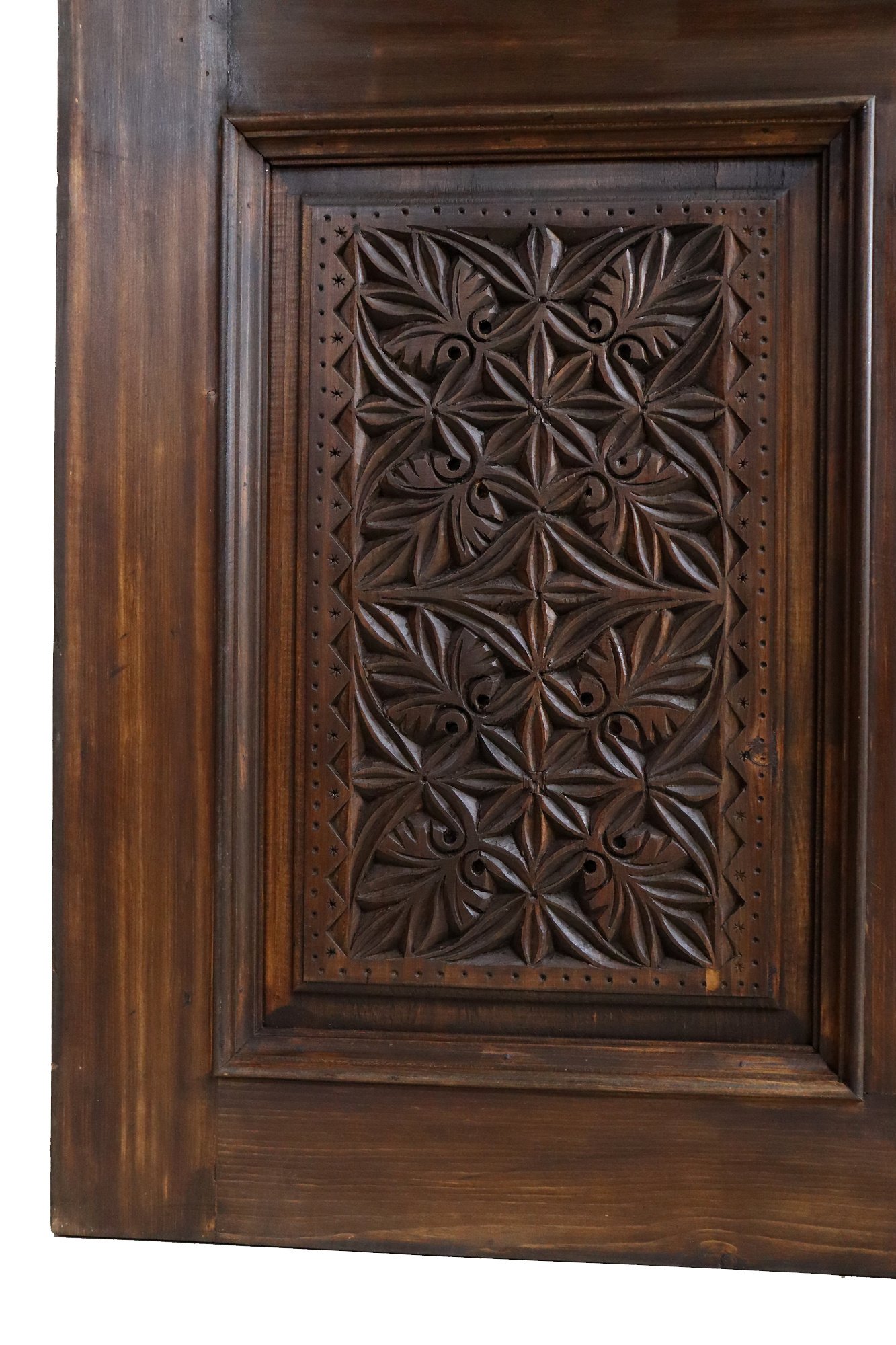 200x100 cm vintage orient solid wood handmade and hand carved  sliding door room door Barndoors door panel from Nuristan Afghanaistan  23/C