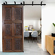 200x100 cm vintage orient solid wood handmade and hand carved  sliding door room door Barndoors door panel from Nuristan Afghanaistan  23/C