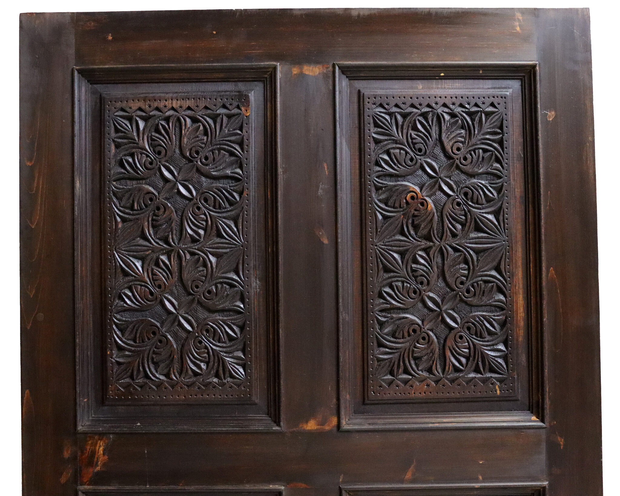 200x100 cm vintage orient solid wood handmade and hand carved  sliding door room door Barndoors door panel from Nuristan Afghanaistan  23/D