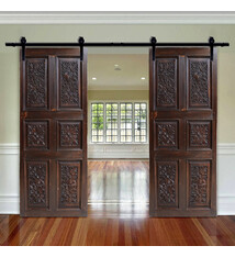 200x100 cm vintage Massiv Holz handgefertigt und handgeschnitzte Tür zimmertür Schiebetür Scheunentor Zimmertüre Innentüre türplatte 23/D