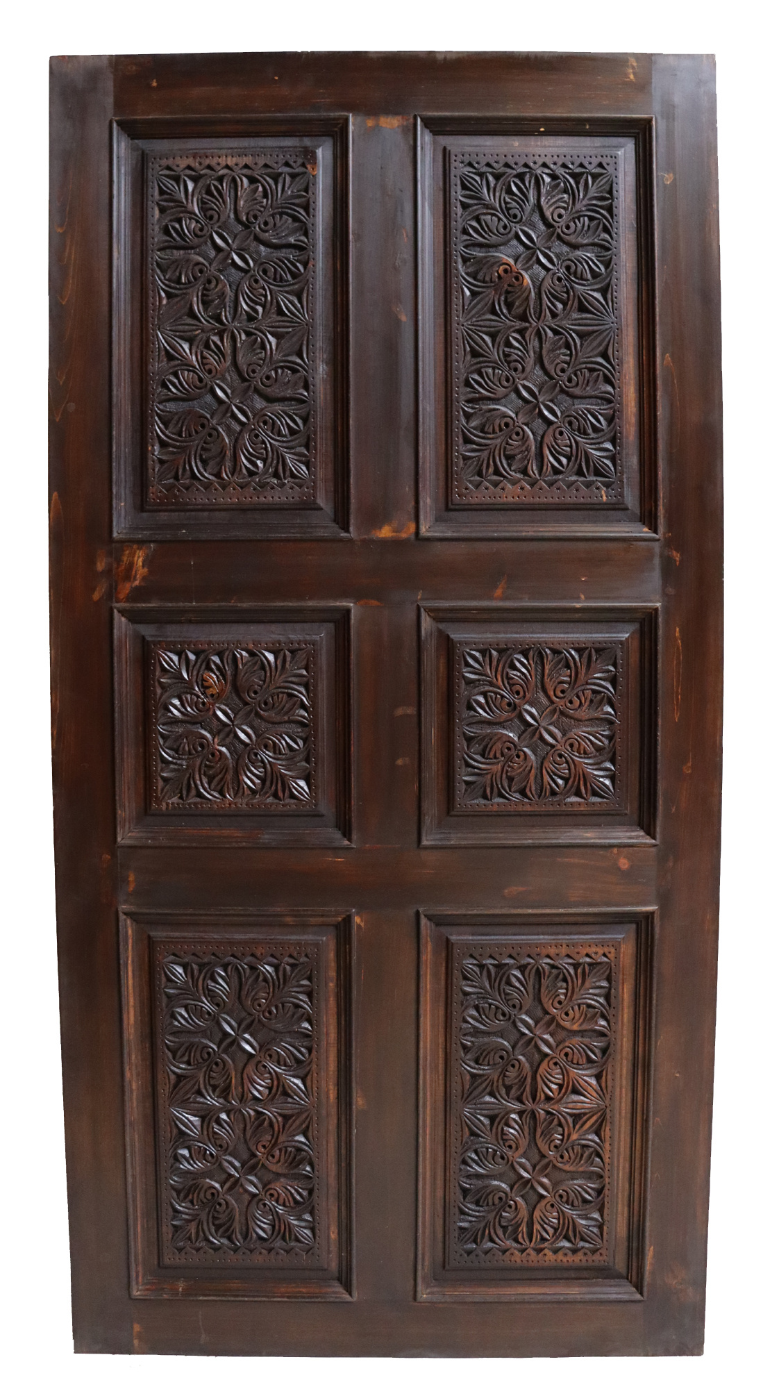 200x100 cm vintage orient solid wood handmade and hand carved  sliding door room door Barndoors door panel from Nuristan Afghanaistan  23/D