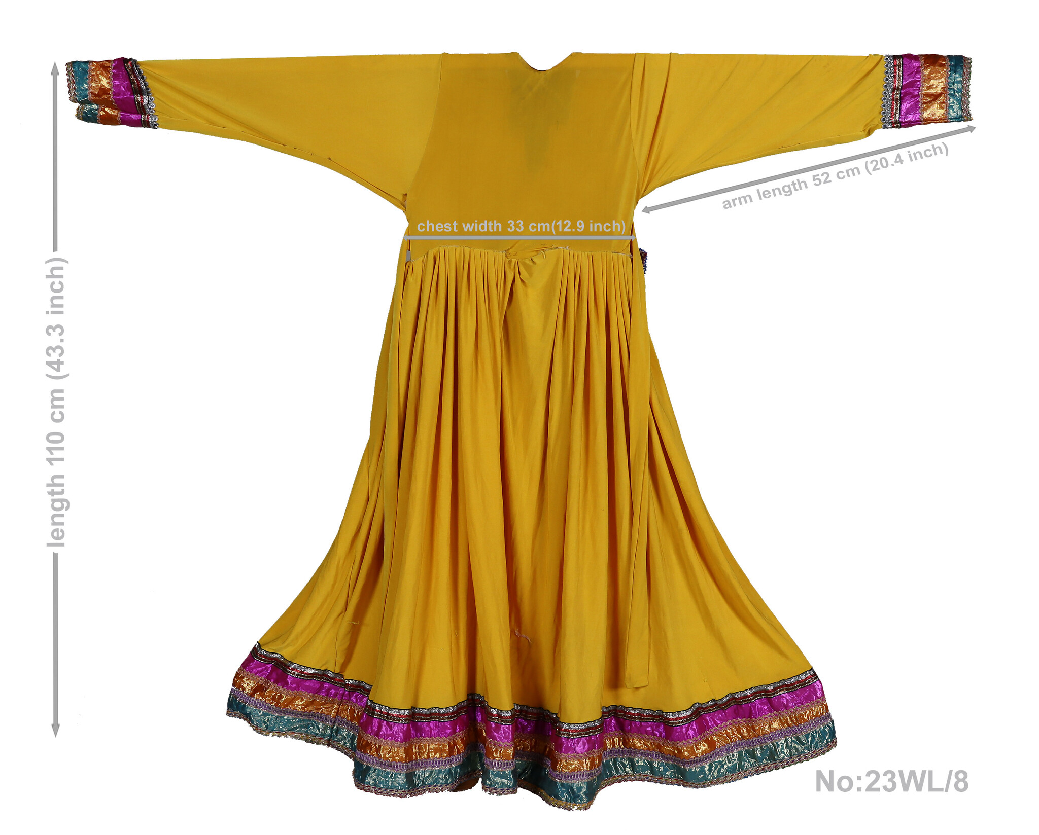 Antique Afghan embroidered nomadic Kuchi Ethnic  Girl dress No: 23WL/8