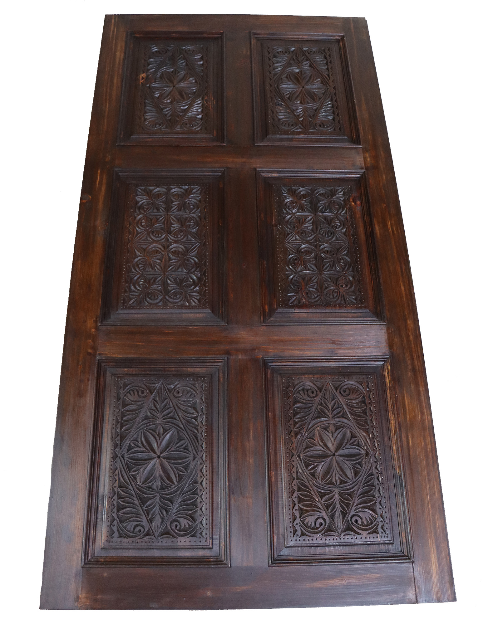 200x100 cm vintage orient solid wood handmade and hand carved  sliding door room door Barndoors door panel from Nuristan Afghanaistan  23/F