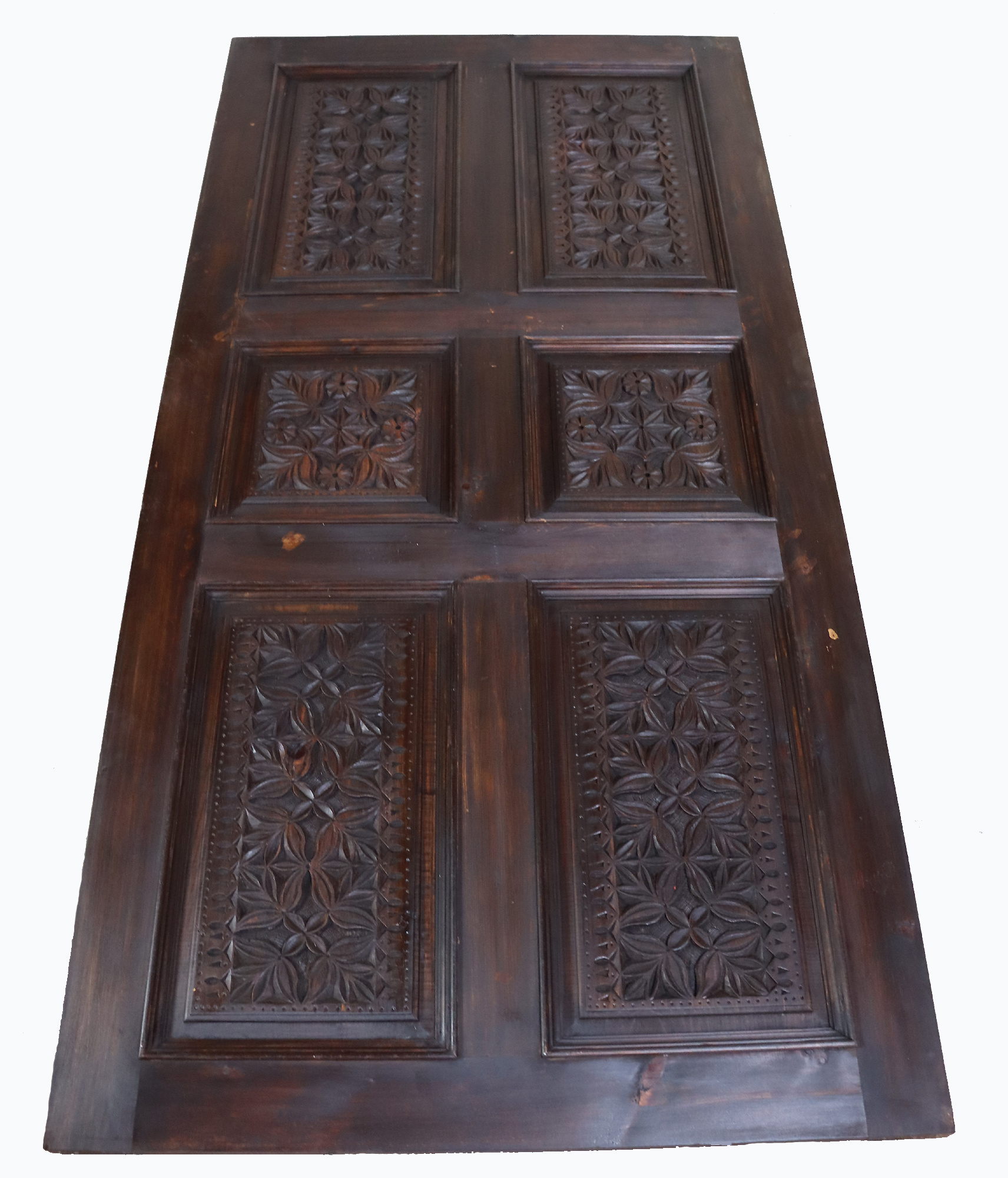 200x100 cm vintage orient solid wood handmade and hand carved  sliding door room door Barndoors door panel from Nuristan Afghanaistan  23/H