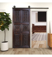 200x100 cm vintage Massiv Holz handgefertigt und handgeschnitzte Tür zimmertür Schiebetür Scheunentor Zimmertüre Innentüre türplatte 23/H