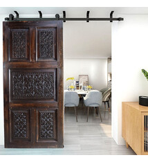 200x100 cm vintage Massiv Holz handgefertigt und handgeschnitzte Tür zimmertür Schiebetür Scheunentor Zimmertüre Innentüre türplatte 23/M