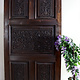 200x100 cm vintage orient solid wood handmade and hand carved  sliding door room door Barndoors door panel from Nuristan Afghanaistan  23/n