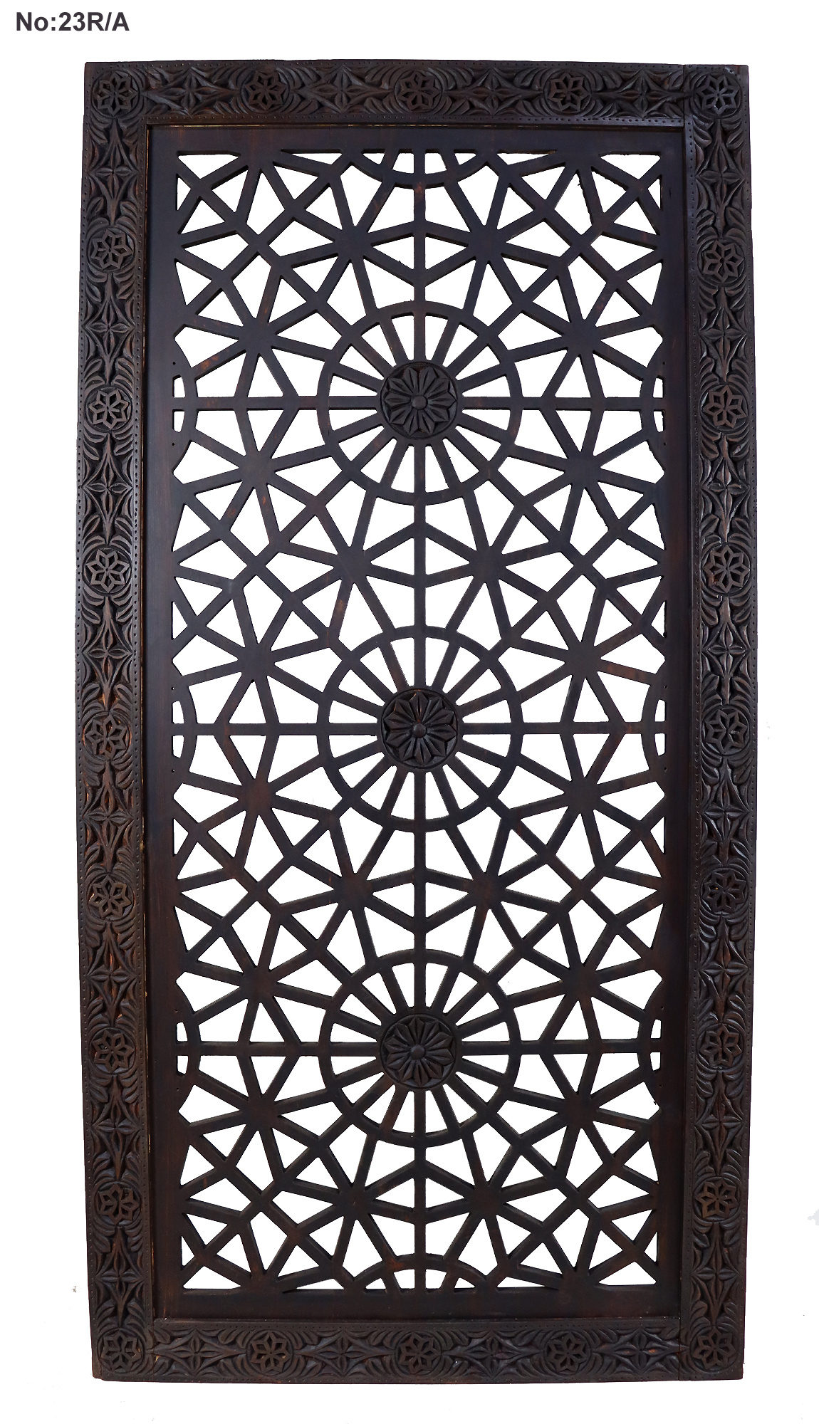 200x100 cm vintage orient solid wood handmade and hand carved  sliding door room door Barndoors door panel Mashrabiyya Jali from Nuristan Afghanaistan  23/R
