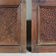 a couple of Antique orient solid wood handmade and hand carved  sliding door room door Barndoors door panel from Swat valley pakistan  23/S