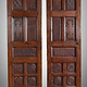 a couple of Antique orient solid wood handmade and hand carved sliding door room door Barndoors door panel from Swat valley pakistan 23/T